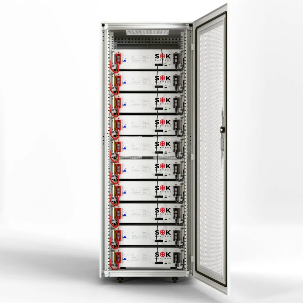 50 kWh indoor cabinet with SOK rack batteries