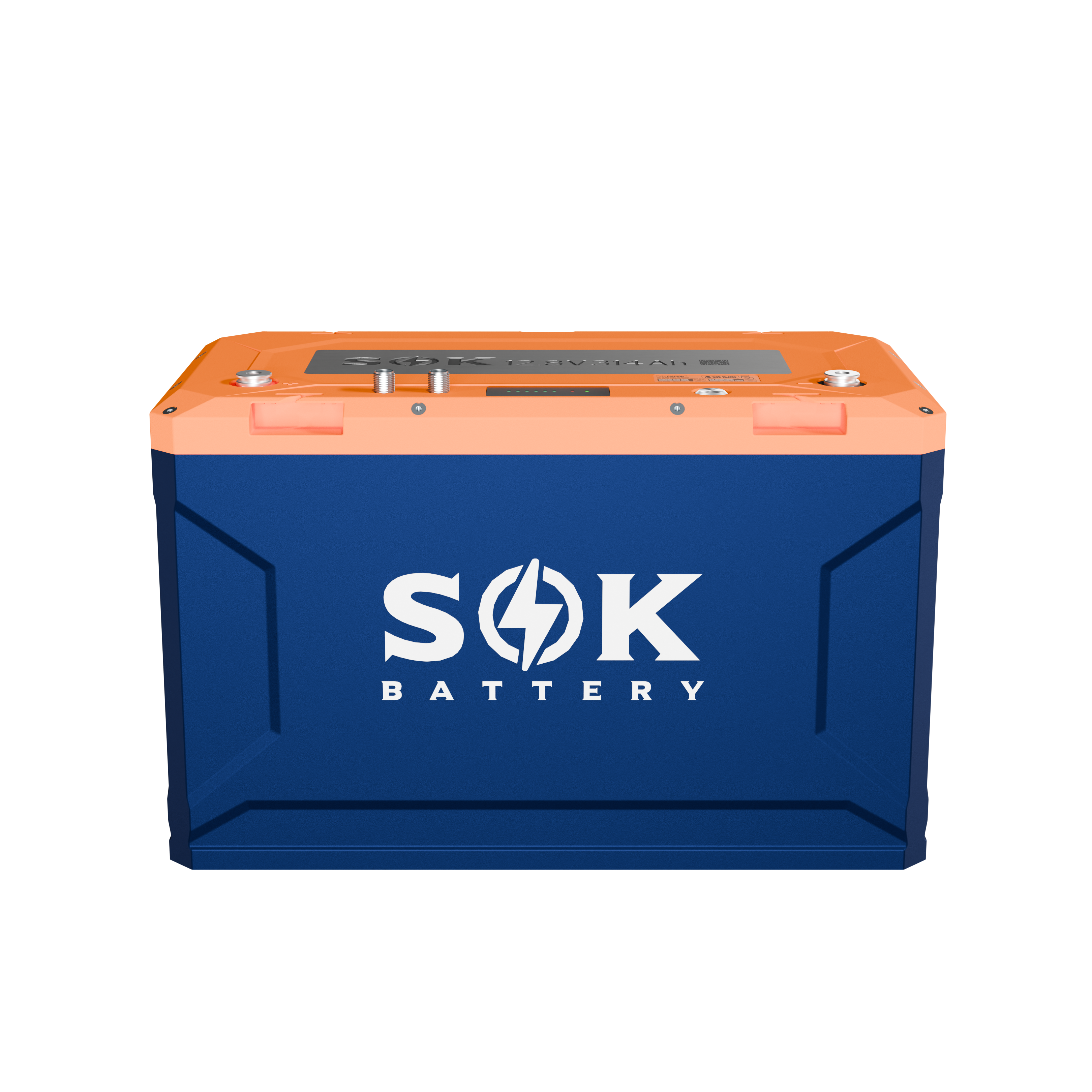 SOK 24V 150Ah Marine LiFePO4 battery, front view